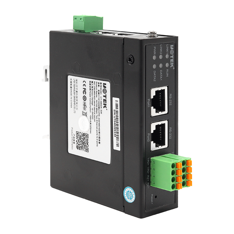 10/100M 以太網轉 2 口 RS-232/485/422 串口服務器